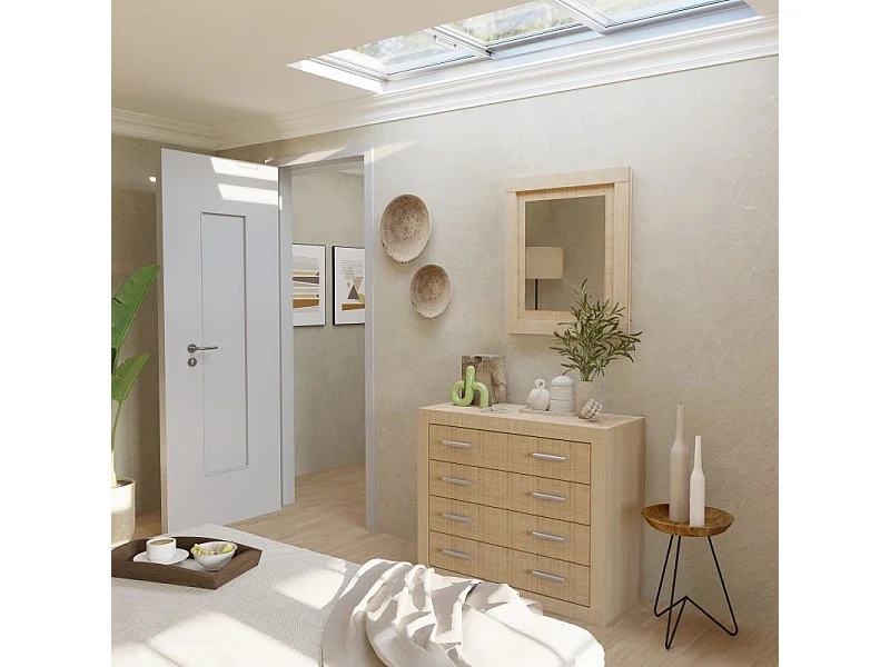 Espejo rectangular Kira Tofe - Textil