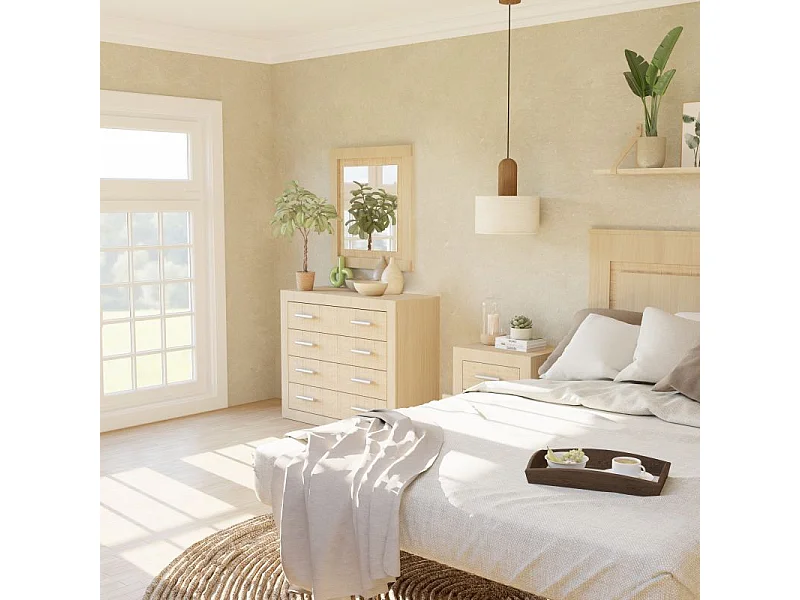 Espejo rectangular Kira Tofe - Textil