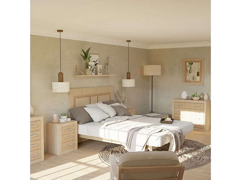 Espejo rectangular Kira Tofe - Textil