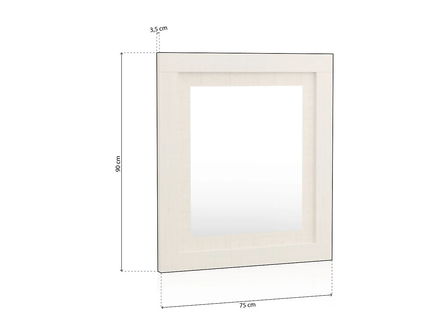 Espelho retangular Lara