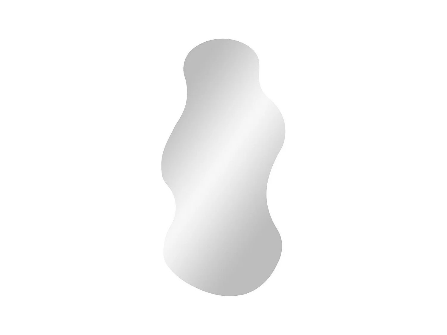 Miroir sans Cadre Palermo, Argent, 40x0,5x80 cm, EPIKASA