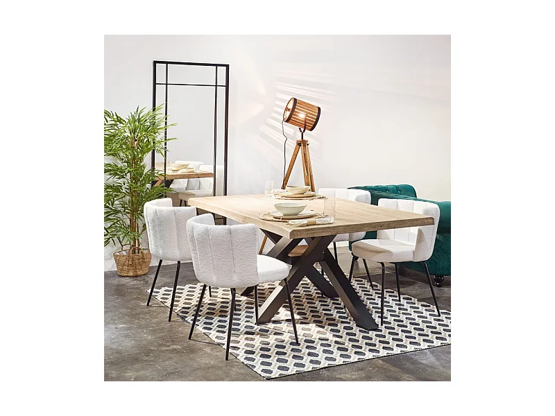 Espejo de pared Square Negro