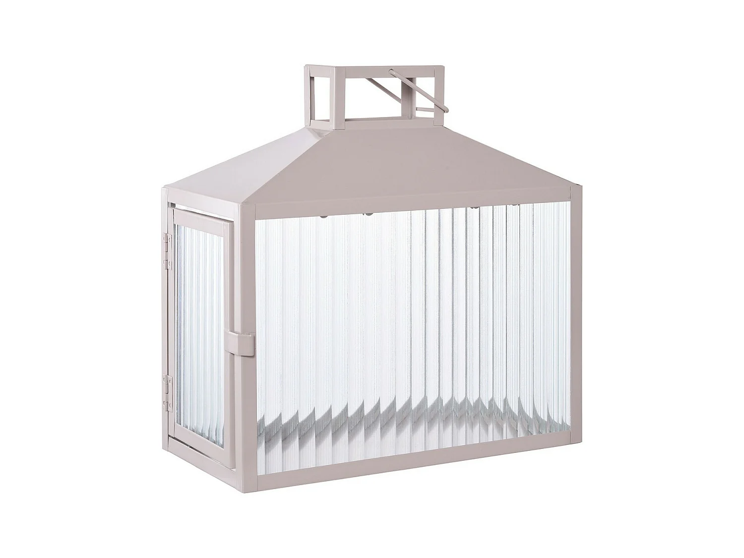Lanterne Décorative d'Extérieur  Lucca, Beige, 13x26,5x26,5 cm, EPIKASA