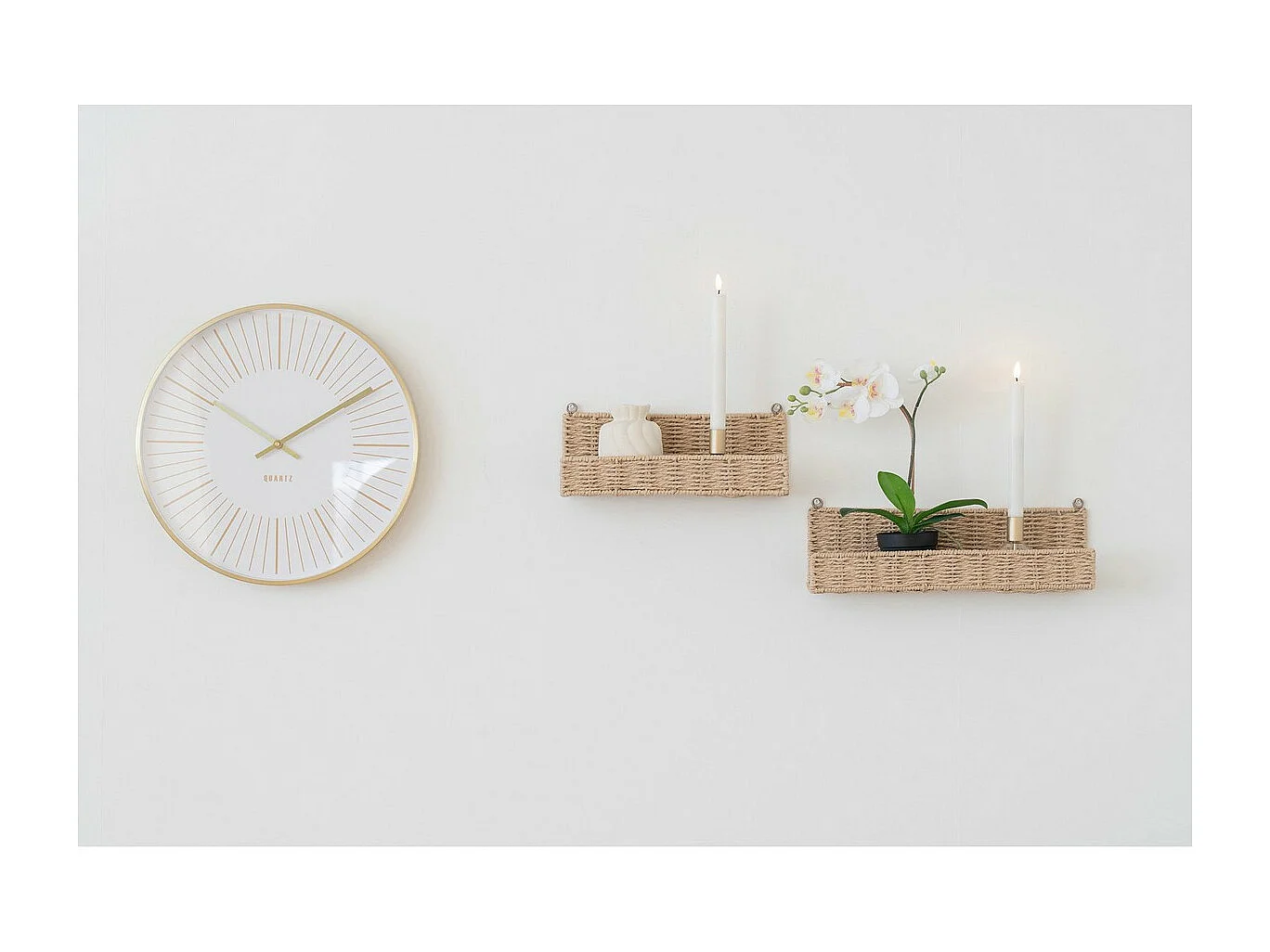 Horloge Murale Takamaka, Or, 40x4x40 cm, Seven Design