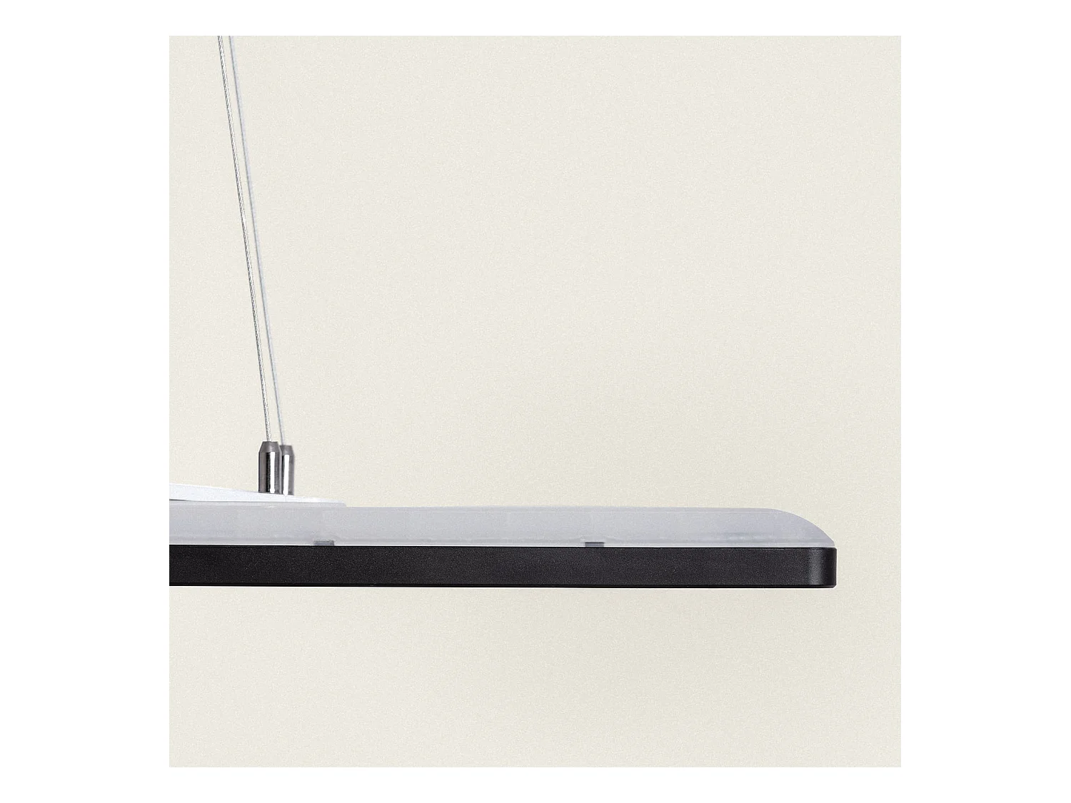 Suspension LED 24W Rectangulaire SwitchCCT Sélectionnable 580X200 mm Double Face Noir (3000K - 4000K - 6000K) CCT