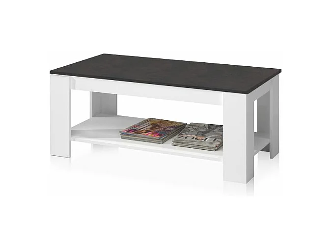 Mesa de centro elevable Ambit Blanco Artik (Blanco Mate) - Óxido
