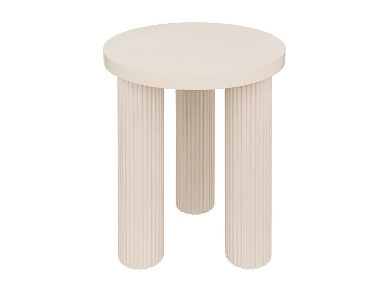 Table à café Table d'appoint en Bois Ivoire D 40 cm