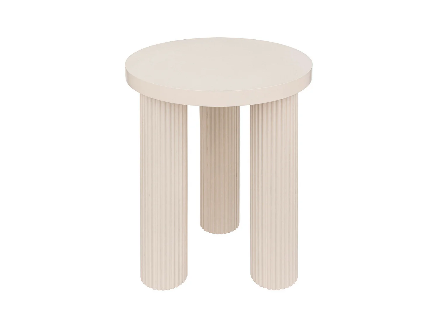 Table à café Table d'appoint en Bois Ivoire D 40 cm