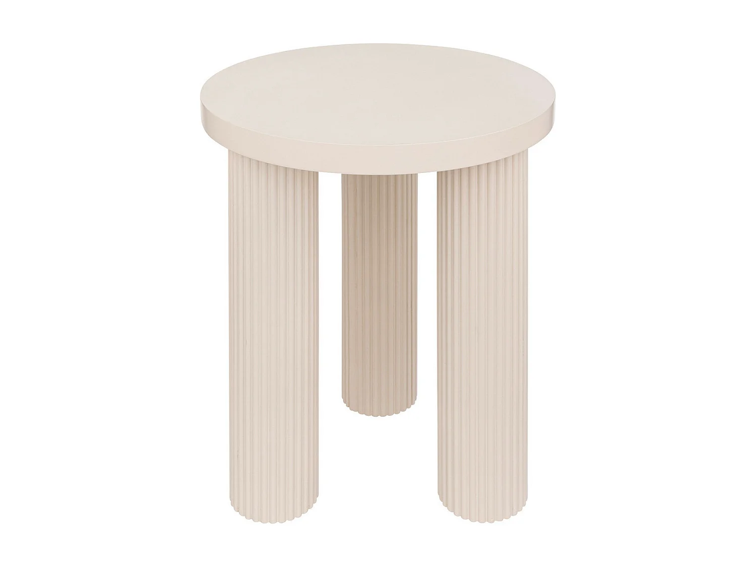 Table à café Table d'appoint en Bois Ivoire D 40 cm