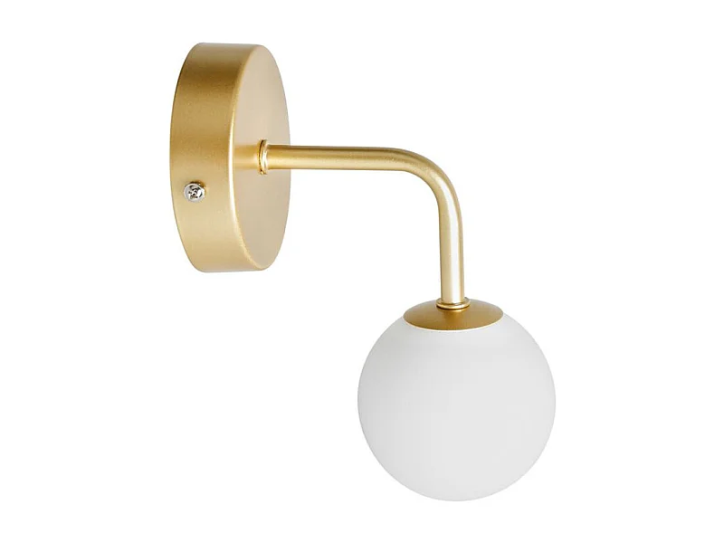 Spot patère doré boule en verre Bilbao Ostaria