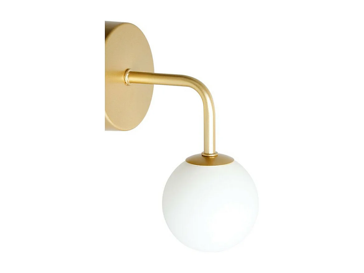 Spot patère doré boule en verre Bilbao Ostaria