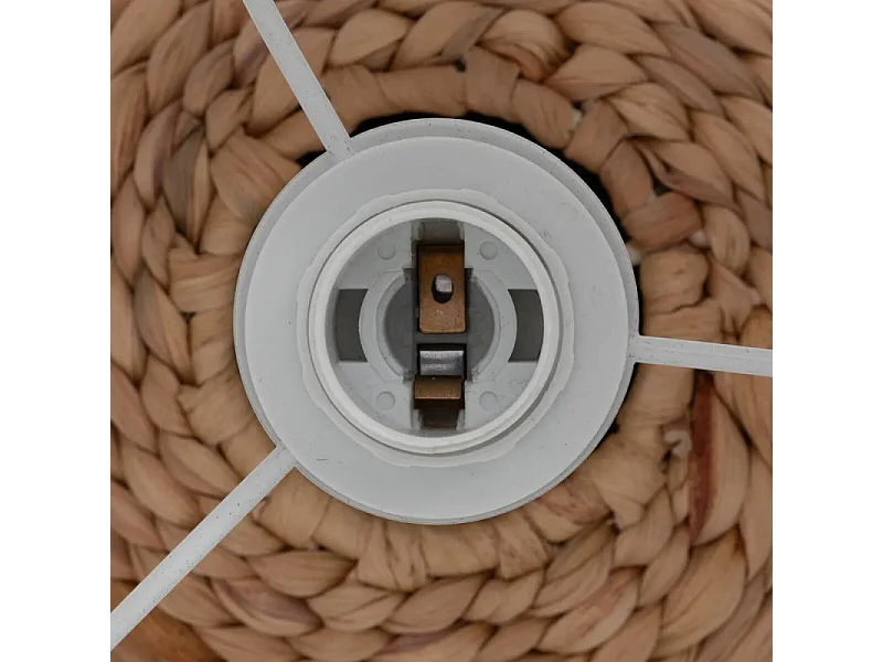 Lampe à Poser Boule en Jacinthe "Sand" 37cm Naturel