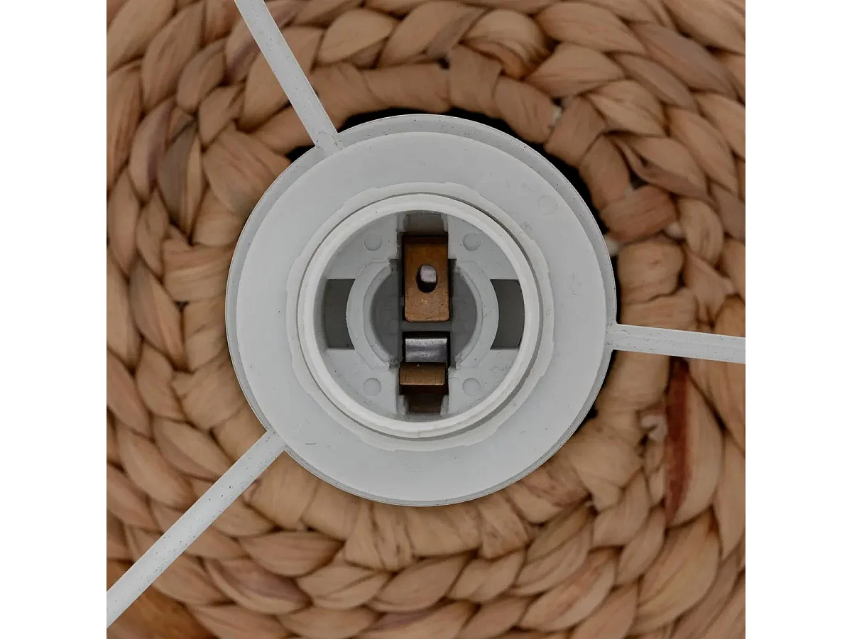 Lampe à Poser Boule en Jacinthe "Sand" 37cm Naturel