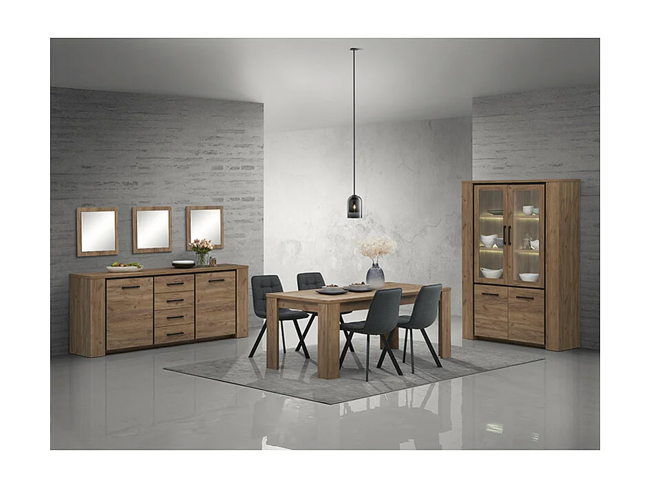 Buffet 2 portes 4 tiroirs Lio