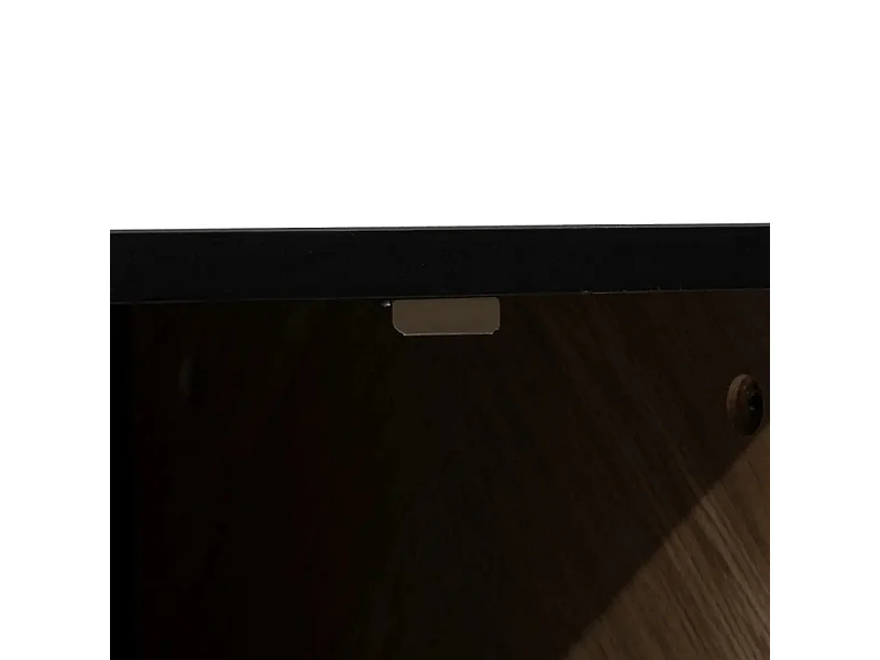 Buffet 2 Portes & 3 Tiroirs "Chevrons" 160cm Naturel & Noir