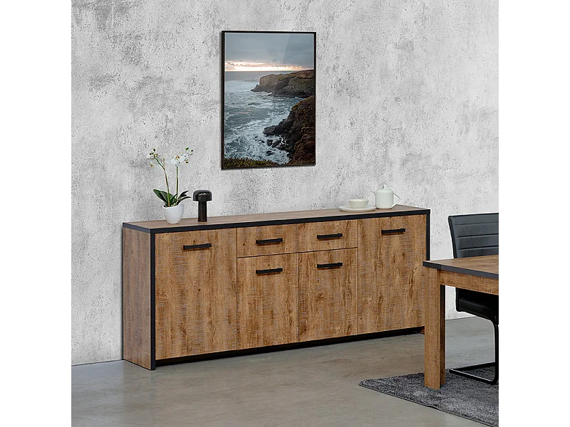 Buffet 4 portes 1 tiroir Emie