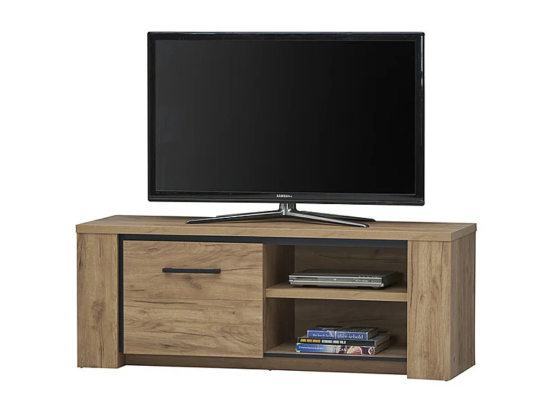 Meuble TV 1 porte 2 niches Lio