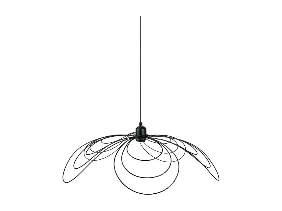 Suspension filaire D70 métal Margaux noir Ostaria