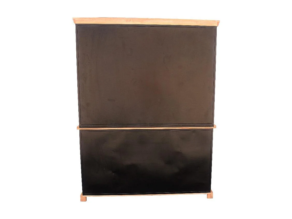 Vaisselier grand modèle Bakou portes coulissantes manguier et métal