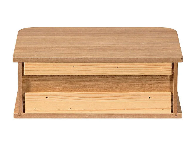 Jena - Table de chevet suspendue 1 porte coulissante en bois - Bois clair