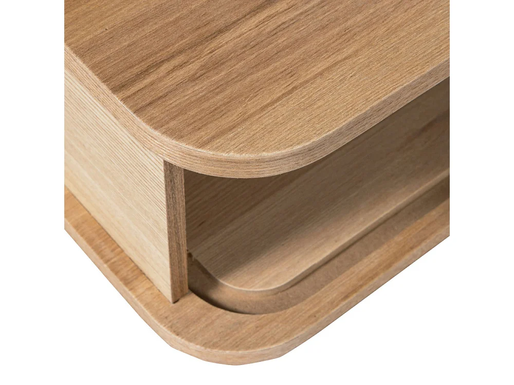 Jena - Table de chevet suspendue 1 porte coulissante en bois - Bois clair