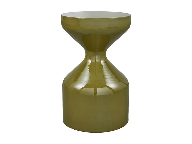 Floyd - Table d'appoint ronde en métal ø30 cm - Vert olive