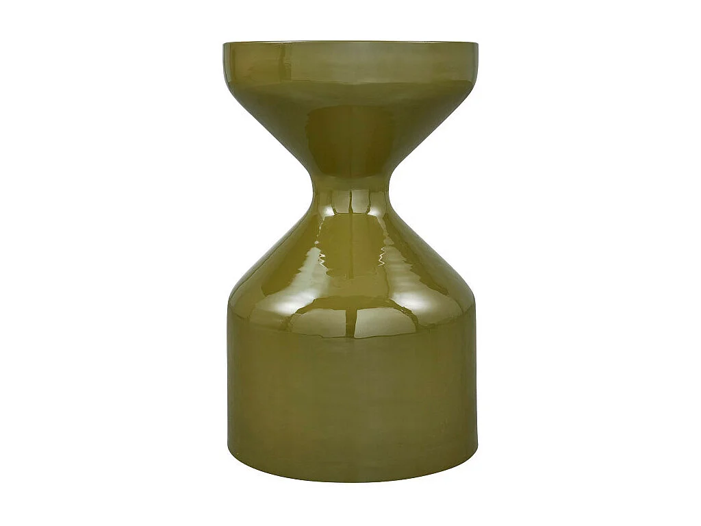 Floyd - Table d'appoint ronde en métal ø30 cm - Vert olive