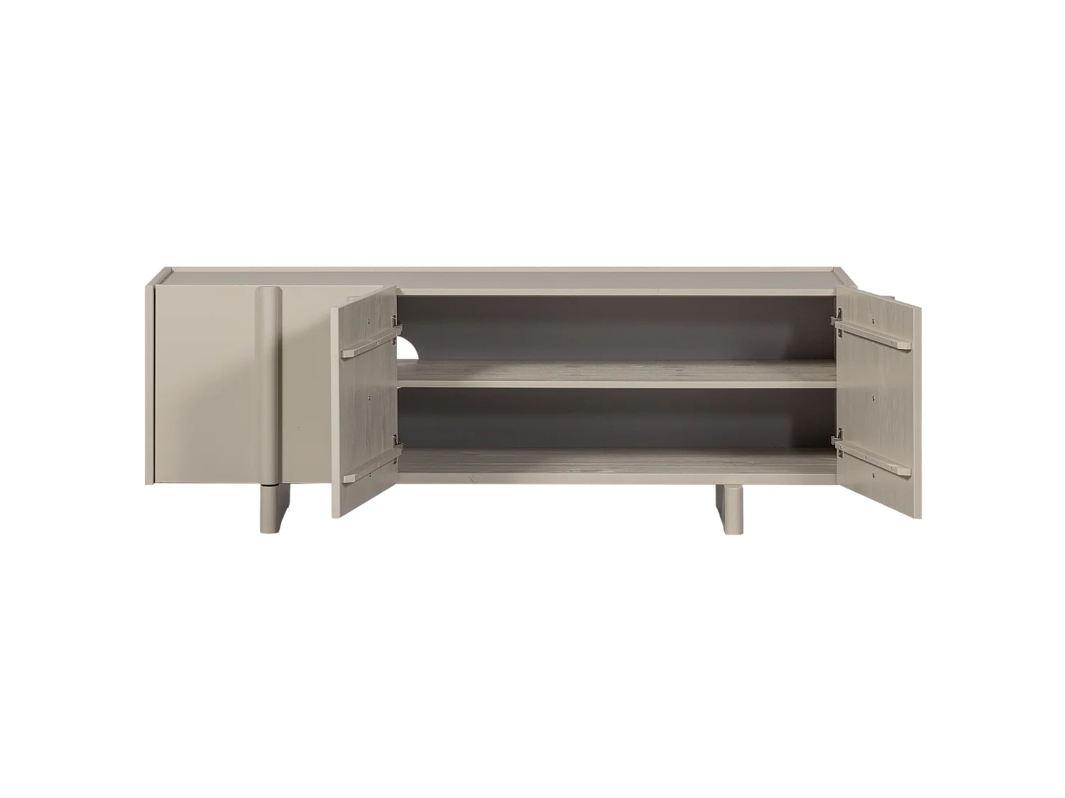 Meuble tv 3 portes en pin BASU