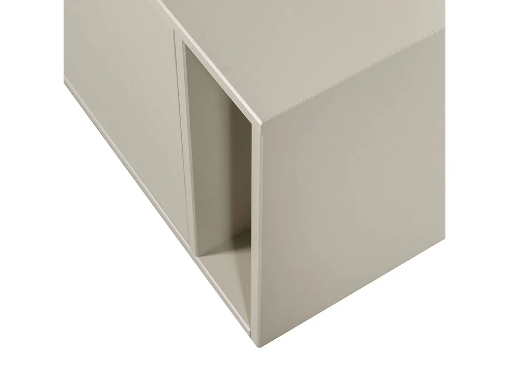 Settle down - Meuble TV 2 portes en bois L108cm - Grège