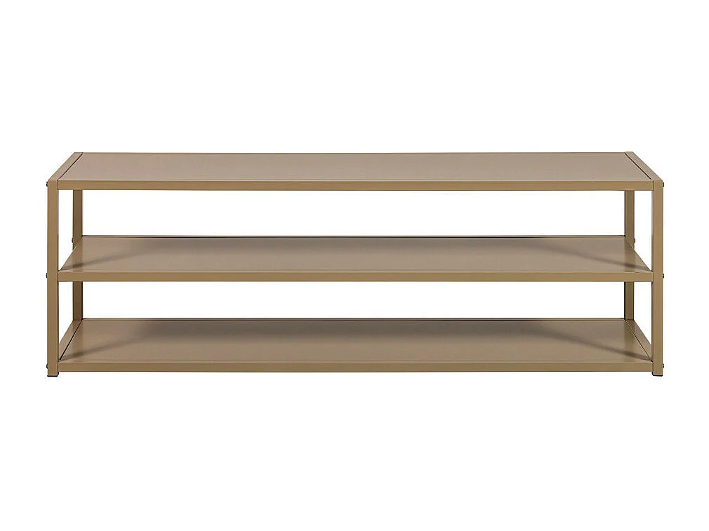 Teun - Meuble TV en métal L120cm - Marron argile