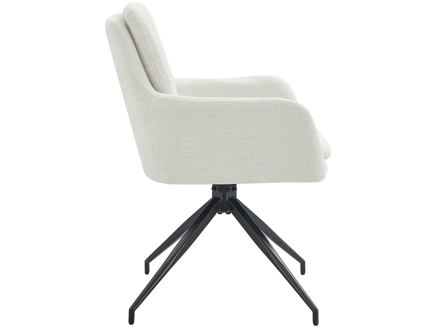 chaise salle à manger - Tissu - Crème - Pickett