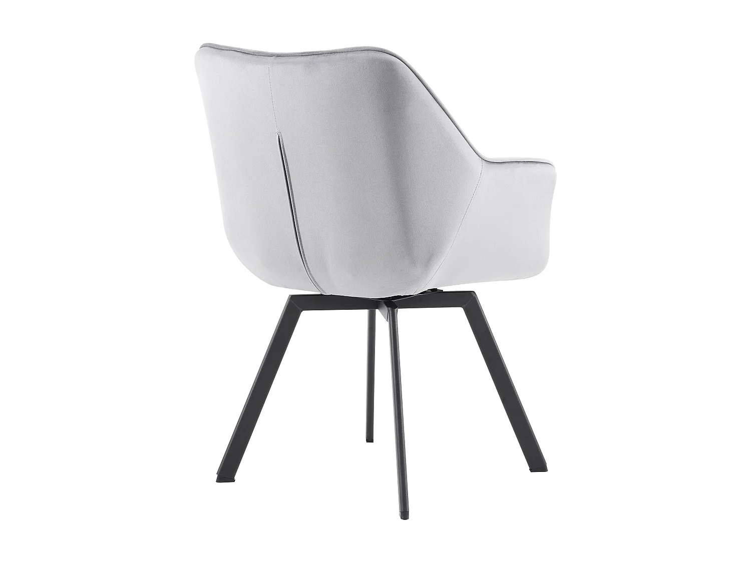 chaise salle à manger - Velours - Gris foncé - Jordi