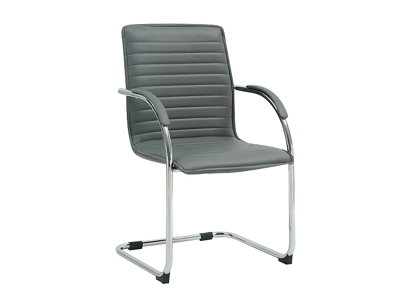 chaises oscillantes - Similicuir - Gris - Tira