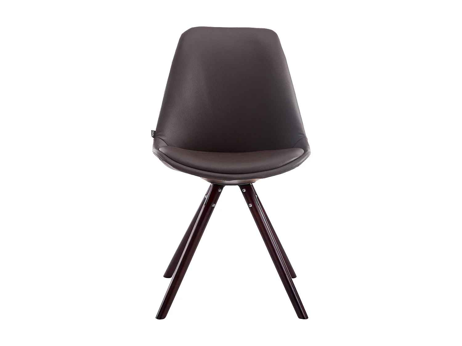 chaise salle à manger - Similicuir & Cappuccino - Marron - Laval