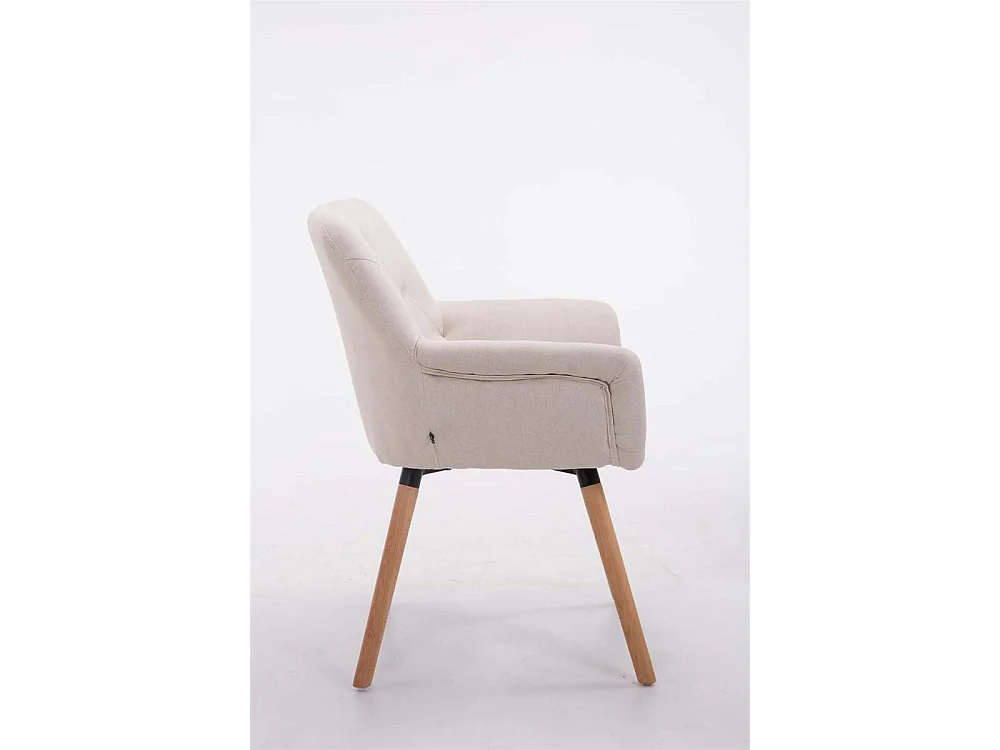 chaises avec accoudoirs - Tissu & Nature - Beige - Cassidy