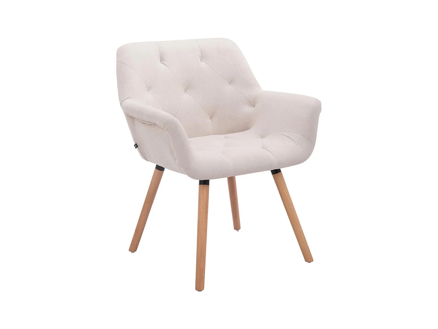 chaises avec accoudoirs - Tissu & Nature - Beige - Cassidy