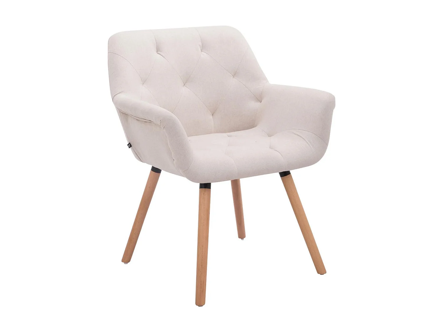 chaises avec accoudoirs - Tissu & Nature - Beige - Cassidy