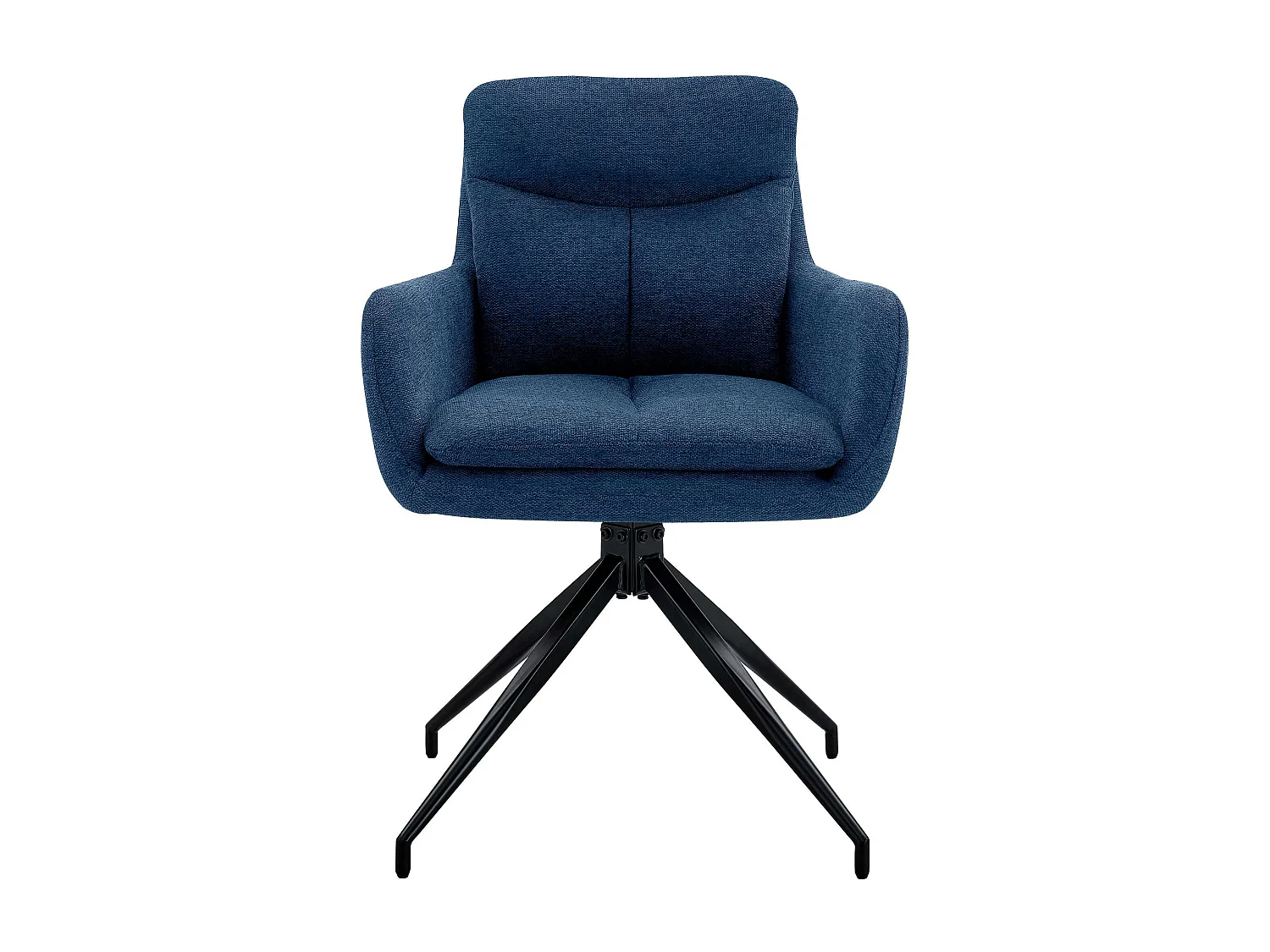 chaise salle à manger - Tissu - Bleu - Somers