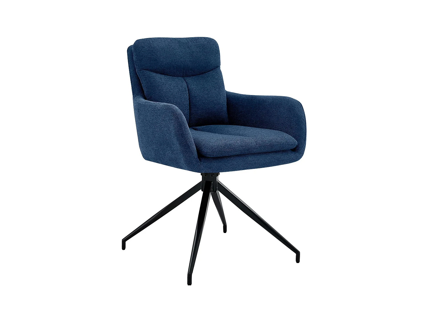 chaise salle à manger - Tissu - Bleu - Somers