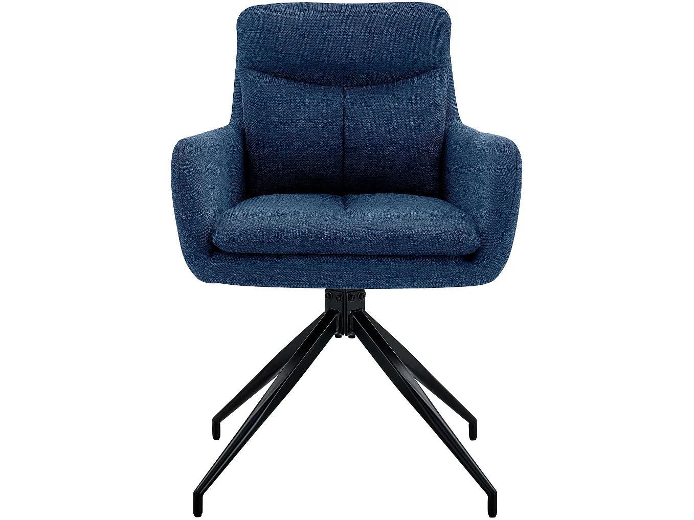 chaise salle à manger - Tissu - Bleu - Somers