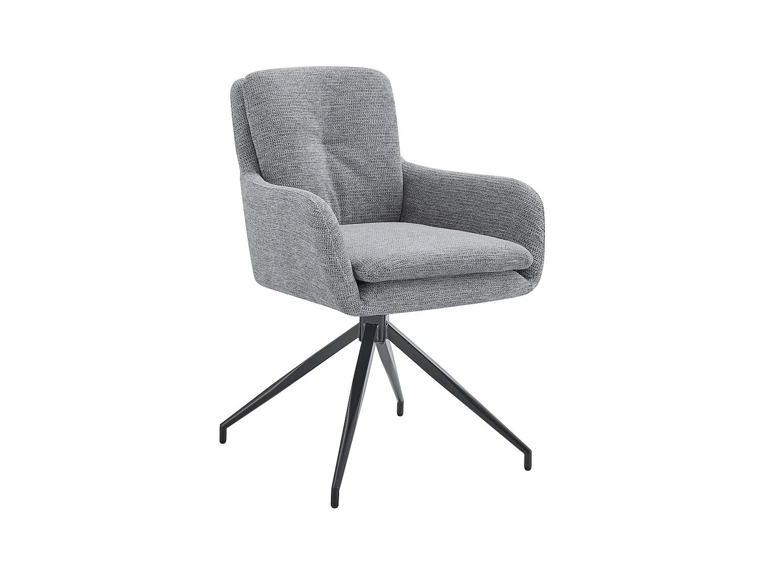 chaise salle à manger - Tissu - Gris - Pickett