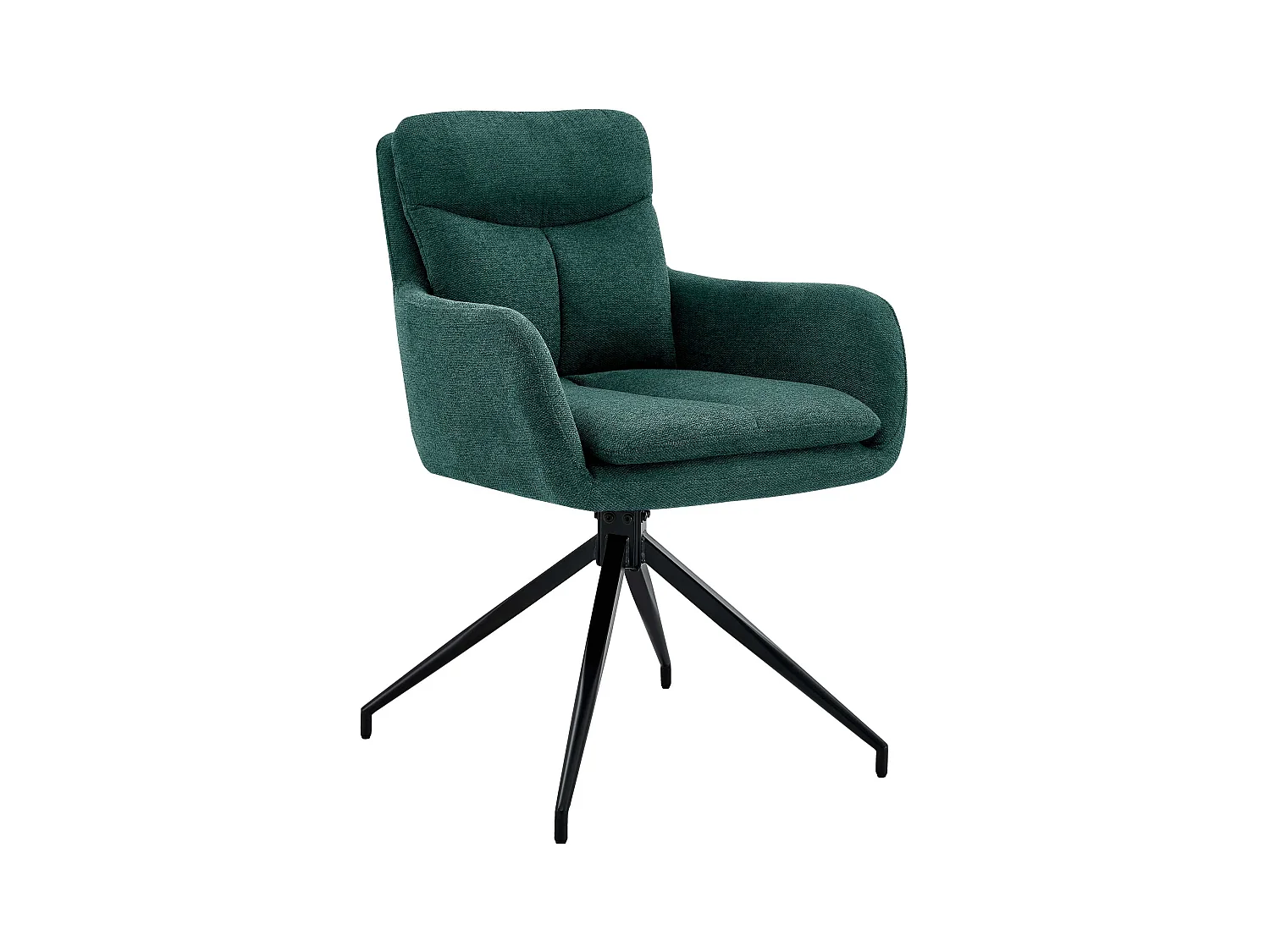 chaise salle à manger - Tissu - Vert - Somers