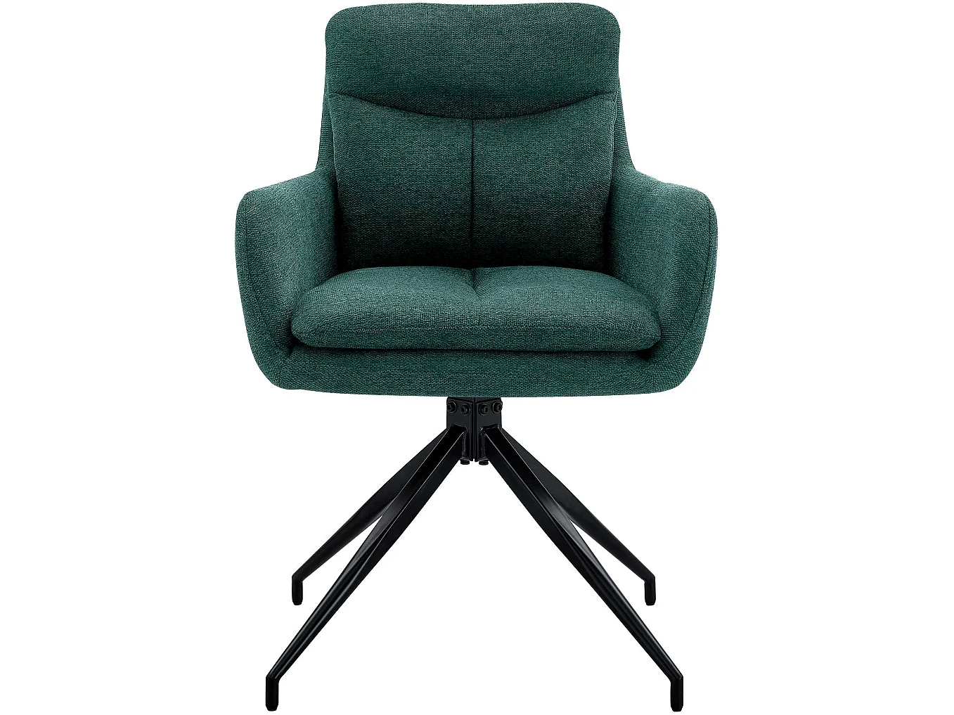 chaise salle à manger - Tissu - Vert - Somers