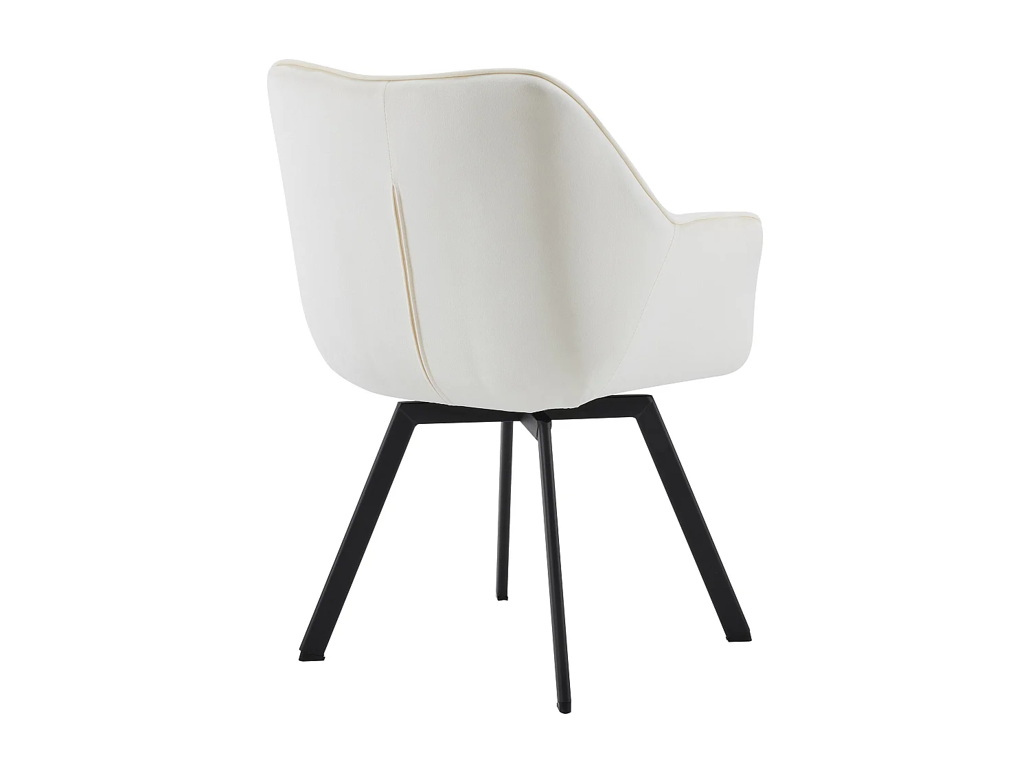 chaise salle à manger - Velours - Crème - Jordi