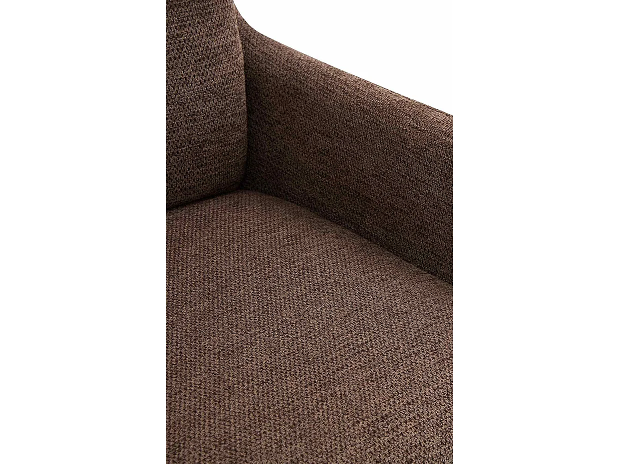 chaise salle à manger - Tissu - Marron - Pickett