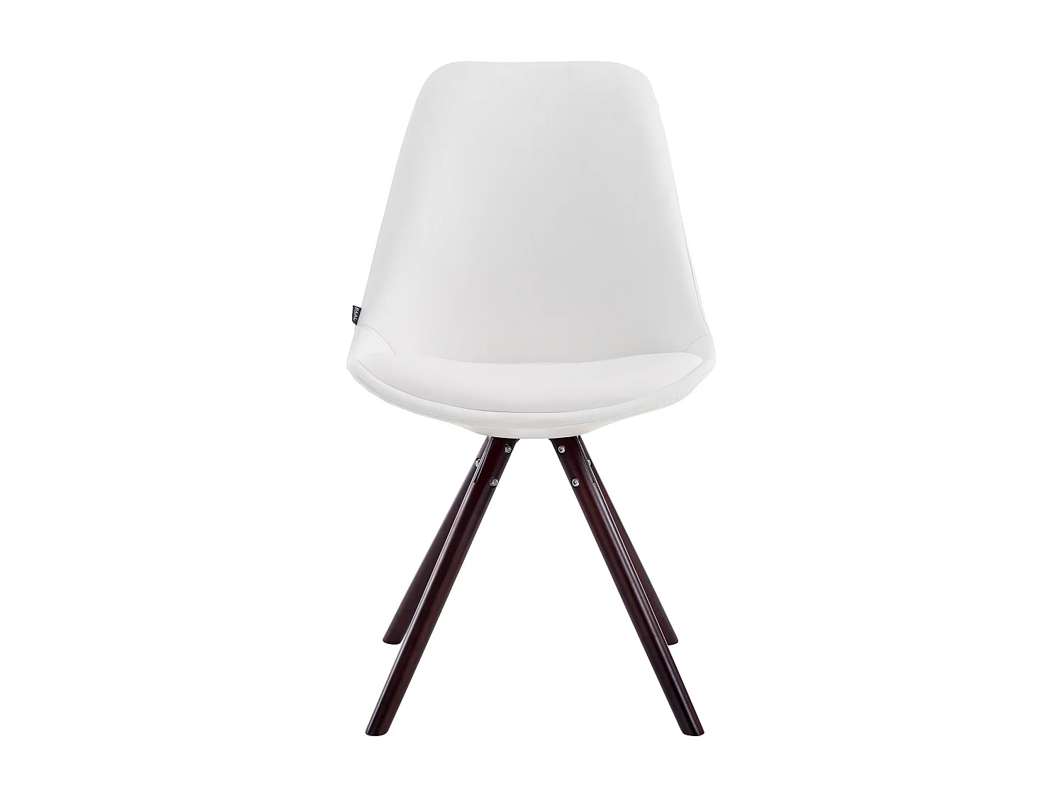 chaise salle à manger - Similicuir & Cappuccino - Blanc - Laval