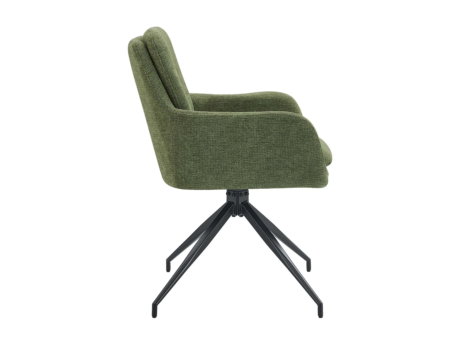 chaise salle à manger - Tissu - Vert - Pickett