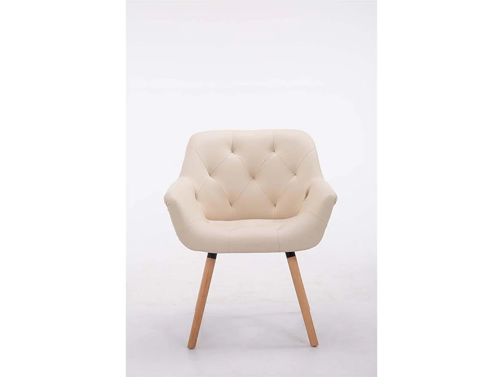 chaises avec accoudoirs - Similicuir & Nature - Crème - Cassidy