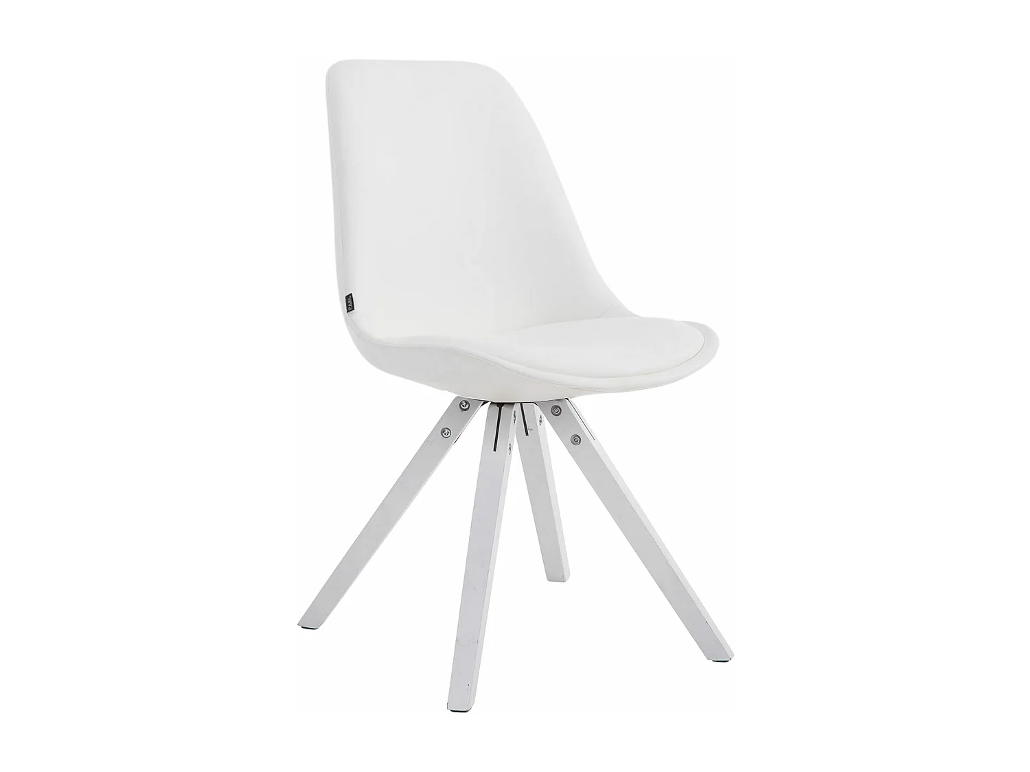 chaise salle à manger - Similicuir & Blanc - Blanc - Laval