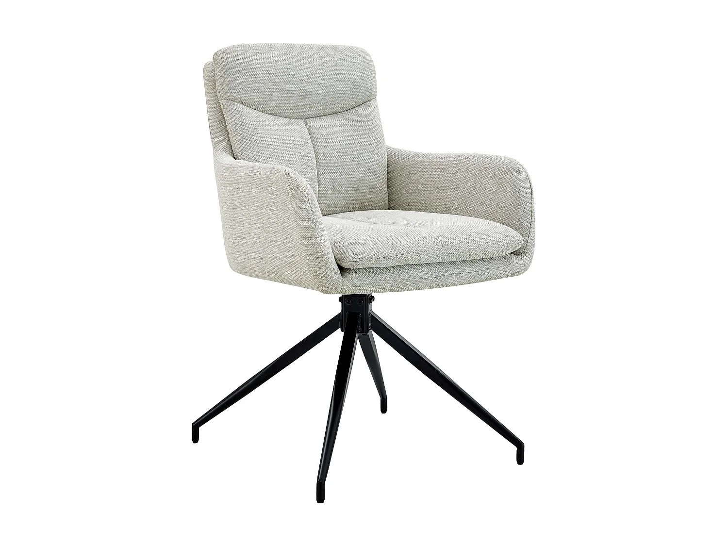 chaise salle à manger - Tissu - Crème - Somers